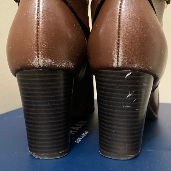 COLE HAAN Leather Ankle Bootie, Brown, 9 - Picture 11 of 16